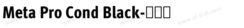 Meta Pro Cond Black字体转换